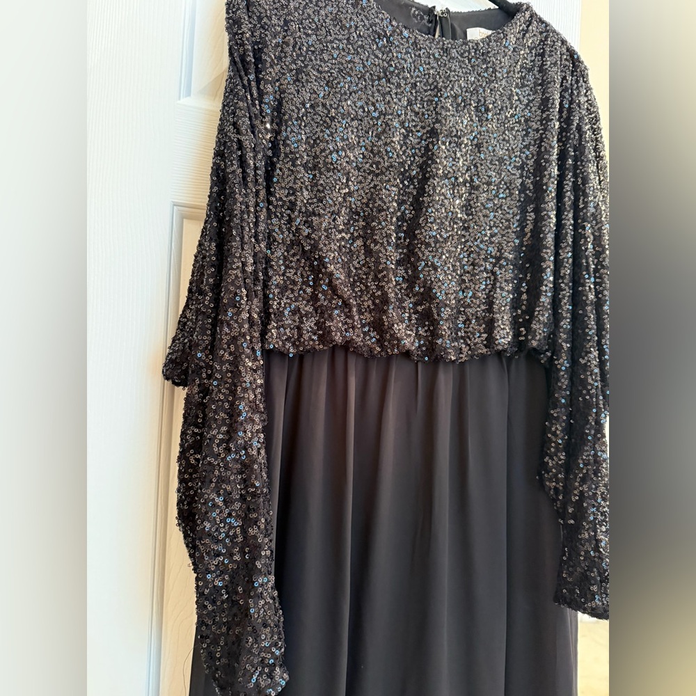 Black Sequin Party Dress